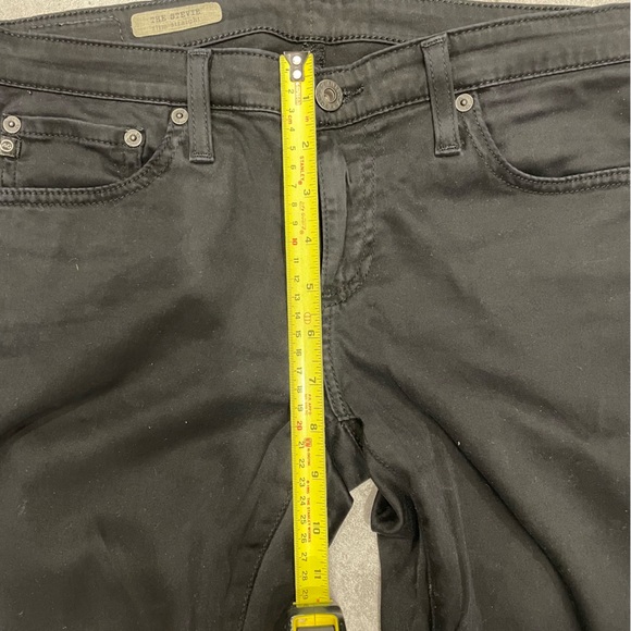 AG Adriano Goldschmied “Stevie” (slim, straight) black jeans, 28R - Picture 6 of 7
